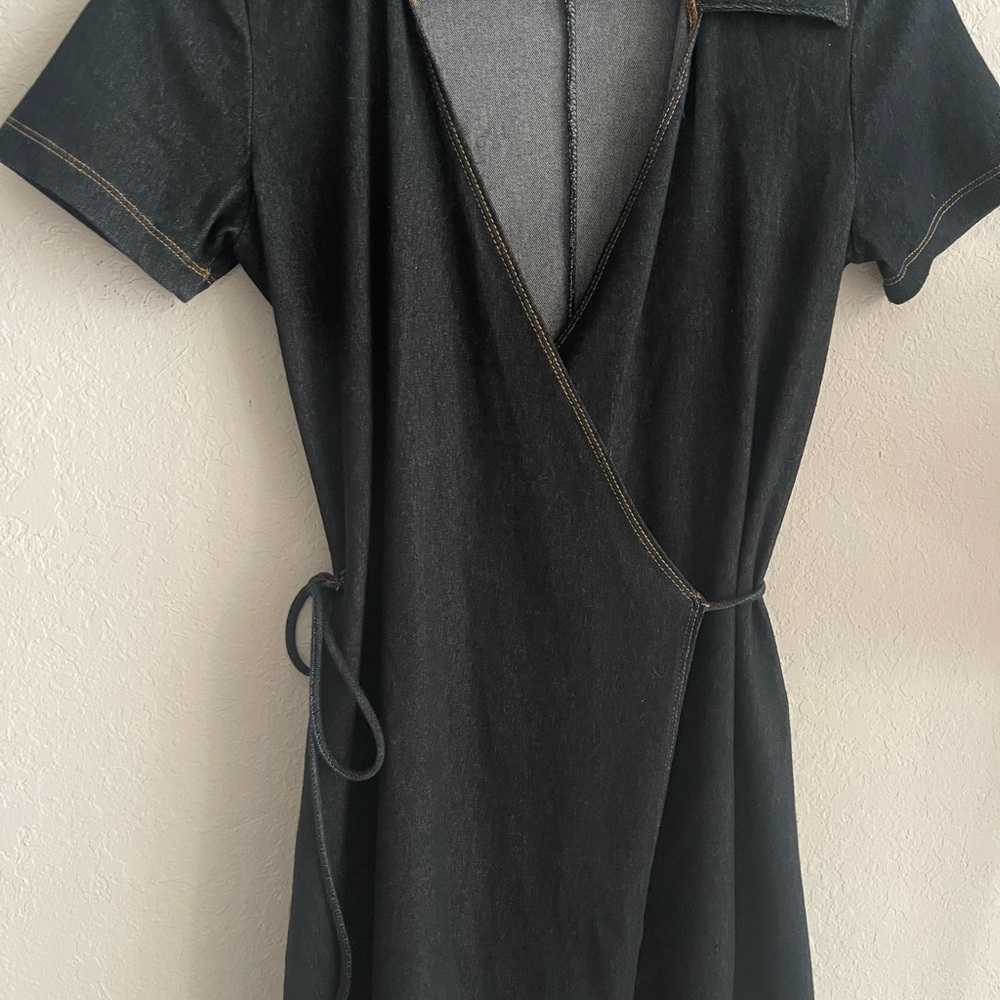 Elegant Vintage Wrap Dress